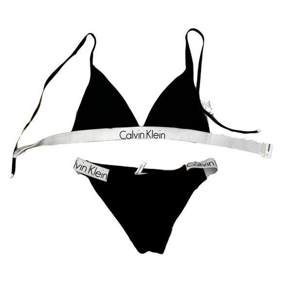 Calvin Klein Black and White Bikini - Picture 1 of 2